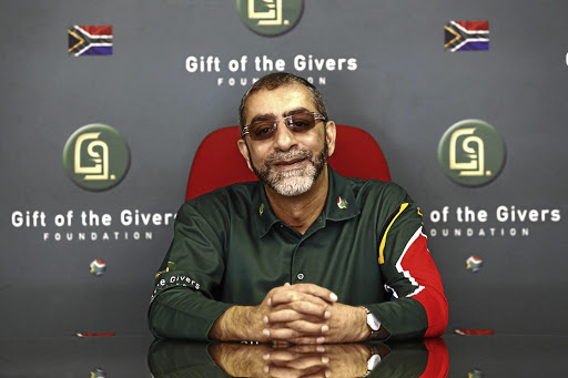 08 November 2018: Dr Imtiaz Sooliman founder of Gift of the givers foundation spaeks to Sunday Times of the job he does.Picture: Thapelo Morebudi/The Sunday Times